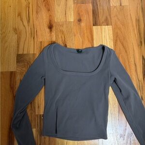 Wild Fable Charcoal Long Sleeve Top